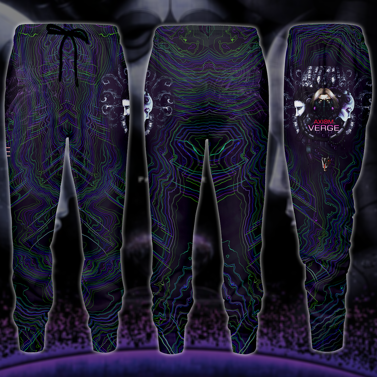 Axiom Verge Video Game 3D All Over Printed T-shirt Tank Top Zip Hoodie Pullover Hoodie Hawaiian Shirt Beach Shorts Jogger Joggers