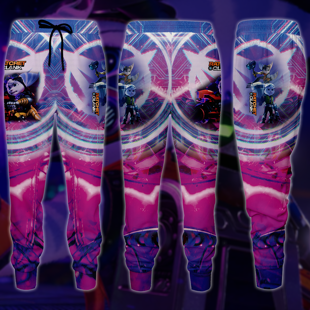 Ratchet & Clank Video Game All Over Printed T-shirt Tank Top Zip Hoodie Pullover Hoodie Hawaiian Shirt Beach Shorts Joggers Joggers