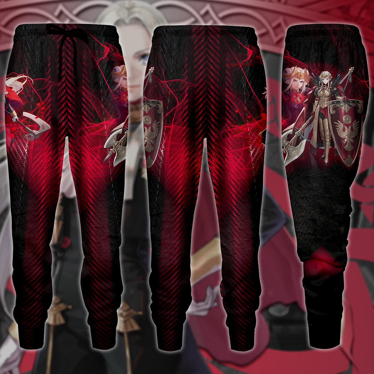 Fire Emblem Edelgard Video Game 3D All Over Print T-shirt Tank Top Zip Hoodie Pullover Hoodie Hawaiian Shirt Beach Shorts Jogger Joggers