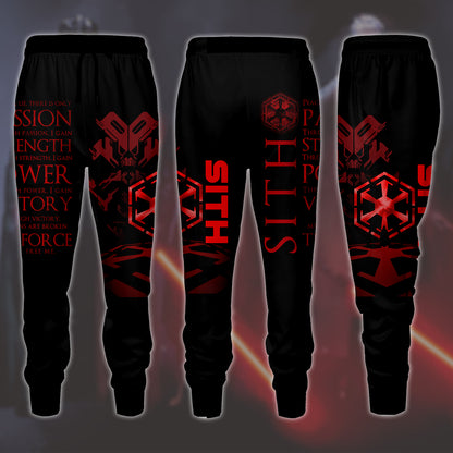 Star Wars Sith Code Unisex 3D T-shirt Joggers