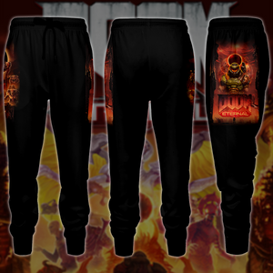 Doom Eternal Video Game All-Over T-shirt Hoodie Tank Top Hawaiian Shirt Beach Shorts Joggers Joggers S 