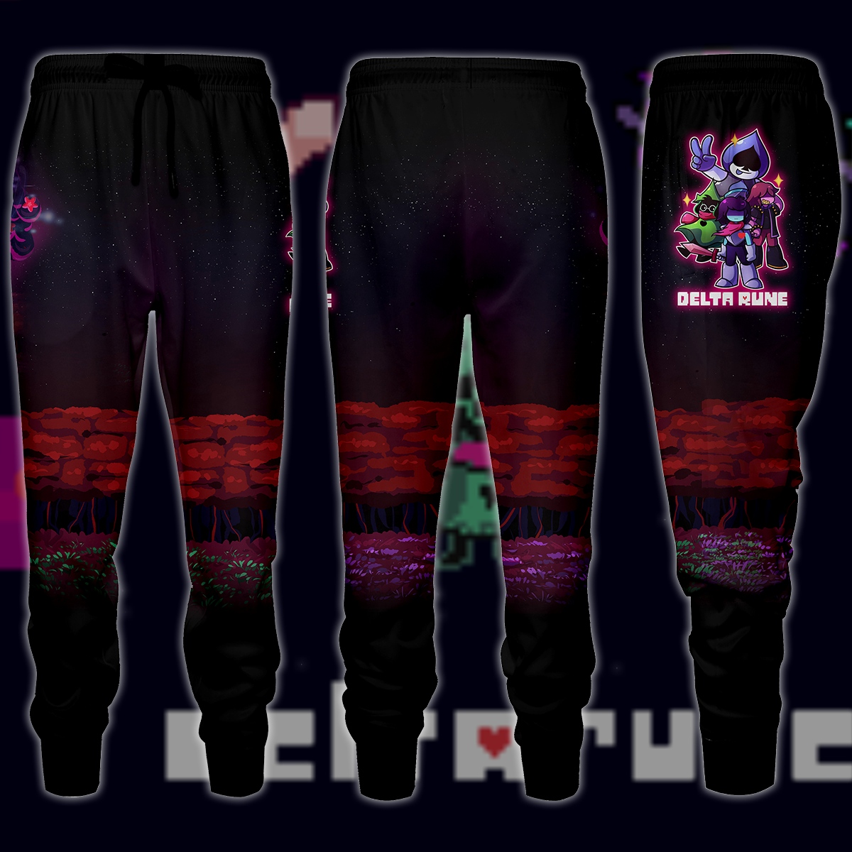 Deltarune Video Game 3D All Over Printed T-shirt Tank Top Zip Hoodie Pullover Hoodie Hawaiian Shirt Beach Shorts Jogger Joggers
