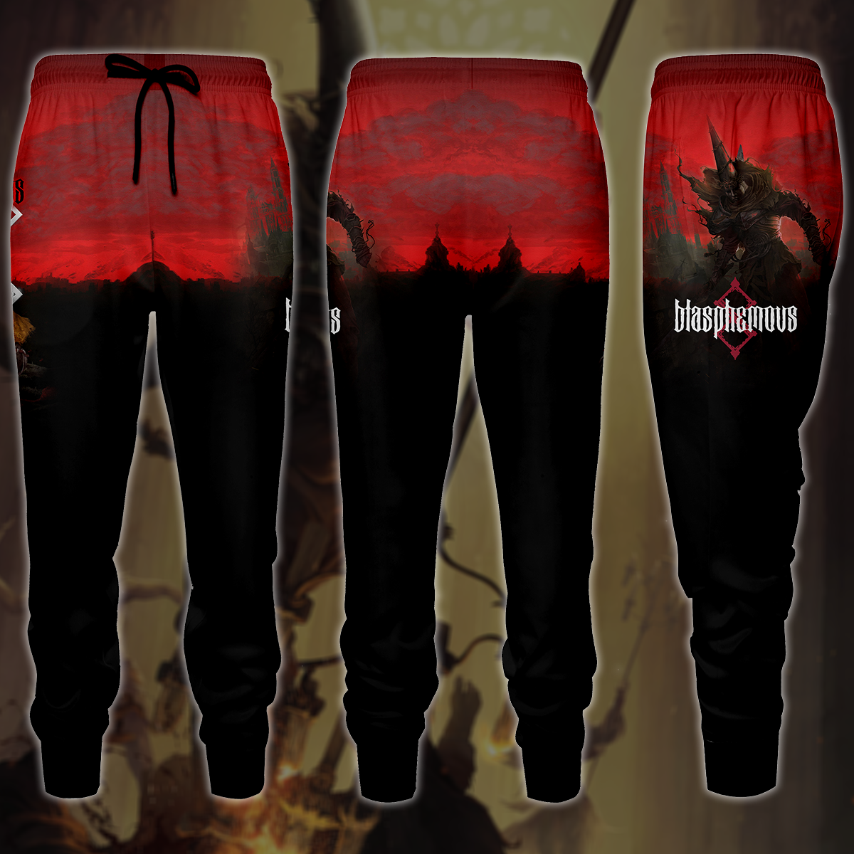 Blasphemous Video Game 3D All Over Printed T-shirt Tank Top Zip Hoodie Pullover Hoodie Hawaiian Shirt Beach Shorts Jogger Joggers