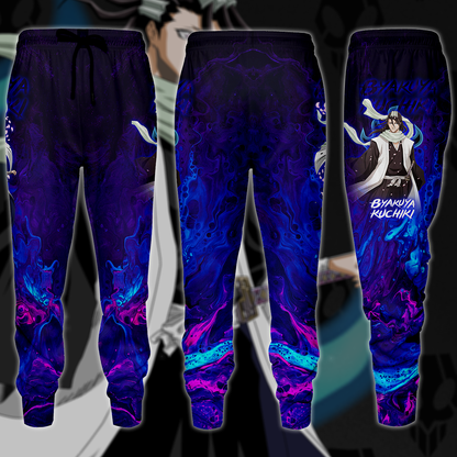 Bleach Byakuya Kuchiki Anime Manga 3D All Over Print T-shirt Tank Top Zip Hoodie Pullover Hoodie Hawaiian Shirt Beach Shorts Jogger Joggers