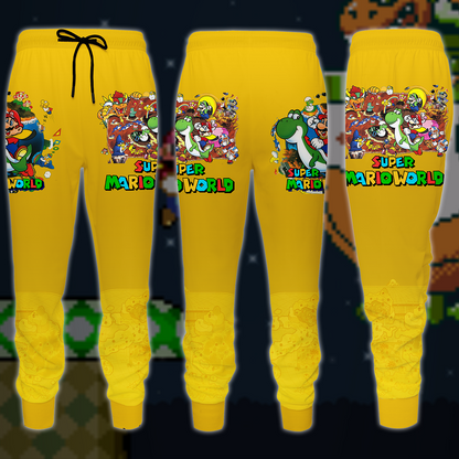 Super Mario World Video Game 3D All Over Printed T-shirt Tank Top Zip Hoodie Pullover Hoodie Hawaiian Shirt Beach Shorts Joggers Joggers