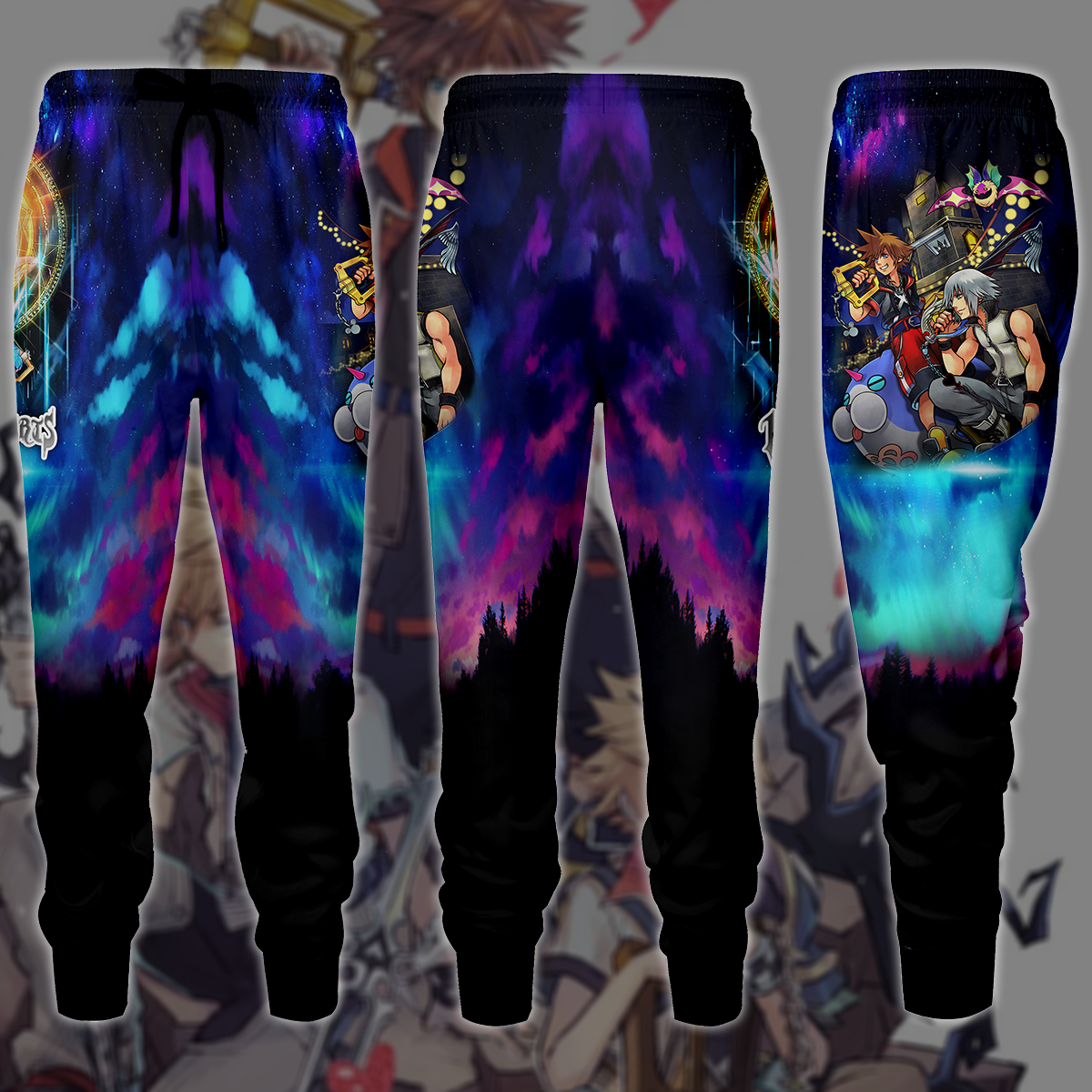 Kingdom Hearts Sora & Riku Video Game 3D All Over Printed T-shirt Tank Top Zip Hoodie Pullover Hoodie Hawaiian Shirt Beach Shorts Jogger Joggers