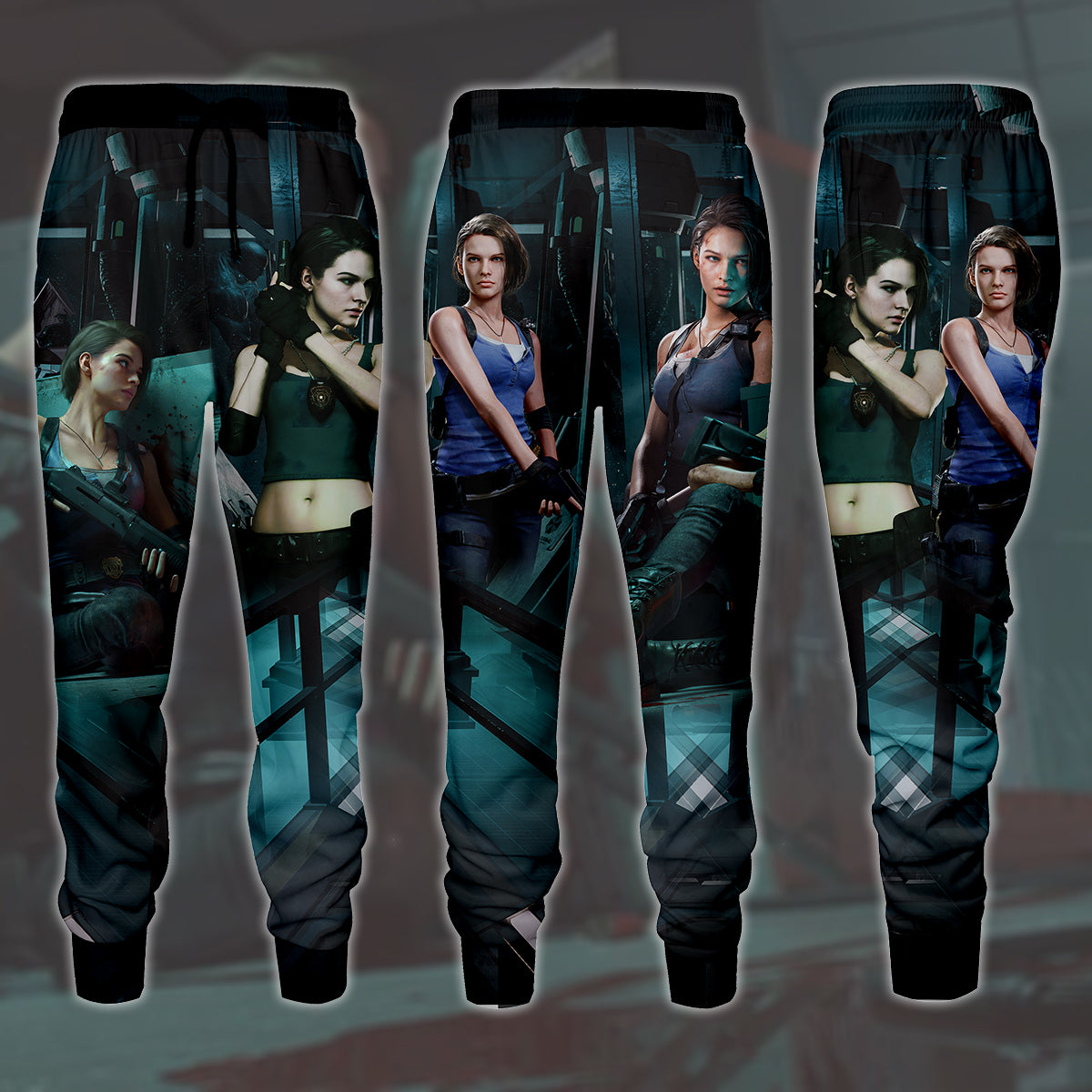 Resident Evil Jill Valentine Video Game All Over Printed T-shirt Tank Top Zip Hoodie Pullover Hoodie Hawaiian Shirt Beach Shorts Joggers