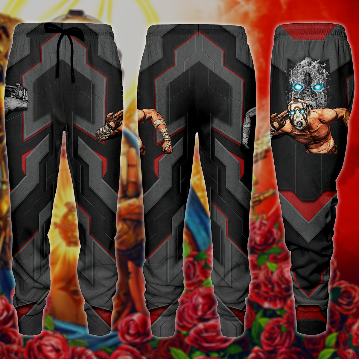 Borderlands Video Game 3D All Over Print T-shirt Tank Top Zip Hoodie Pullover Hoodie Hawaiian Shirt Beach Shorts Jogger Joggers