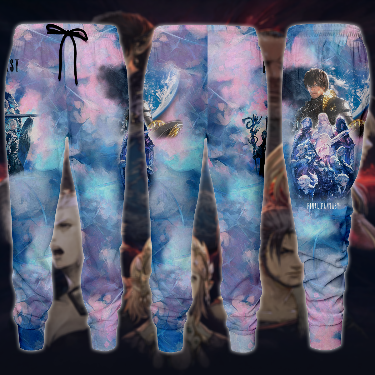 Final Fantasy XIV Video Game 3D All Over Print T-shirt Tank Top Zip Hoodie Pullover Hoodie Hawaiian Shirt Beach Shorts Jogger Joggers