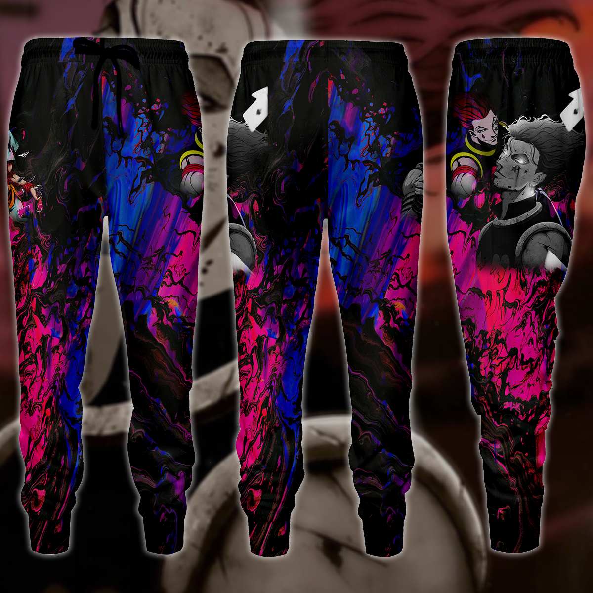 Hunter x Hunter Hisoka 3D All Over Print T-shirt Tank Top Zip Hoodie Pullover Hoodie Hawaiian Shirt Beach Shorts Jogger Joggers