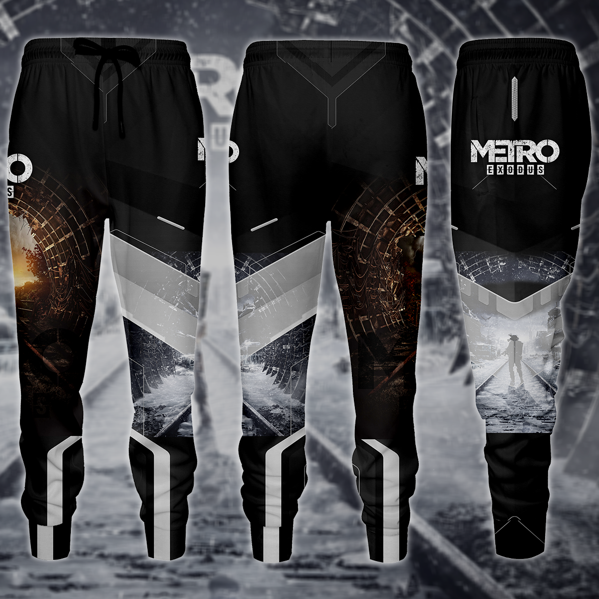 Metro Exodus Video Game 3D All Over Print T-shirt Tank Top Zip Hoodie Pullover Hoodie Hawaiian Shirt Beach Shorts Jogger Joggers
