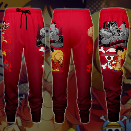 One Piece Monkey D. Luffy Anime Manga 3D All Over Print T-shirt Tank Top Zip Hoodie Pullover Hoodie Hawaiian Shirt Beach Shorts Jogger Joggers