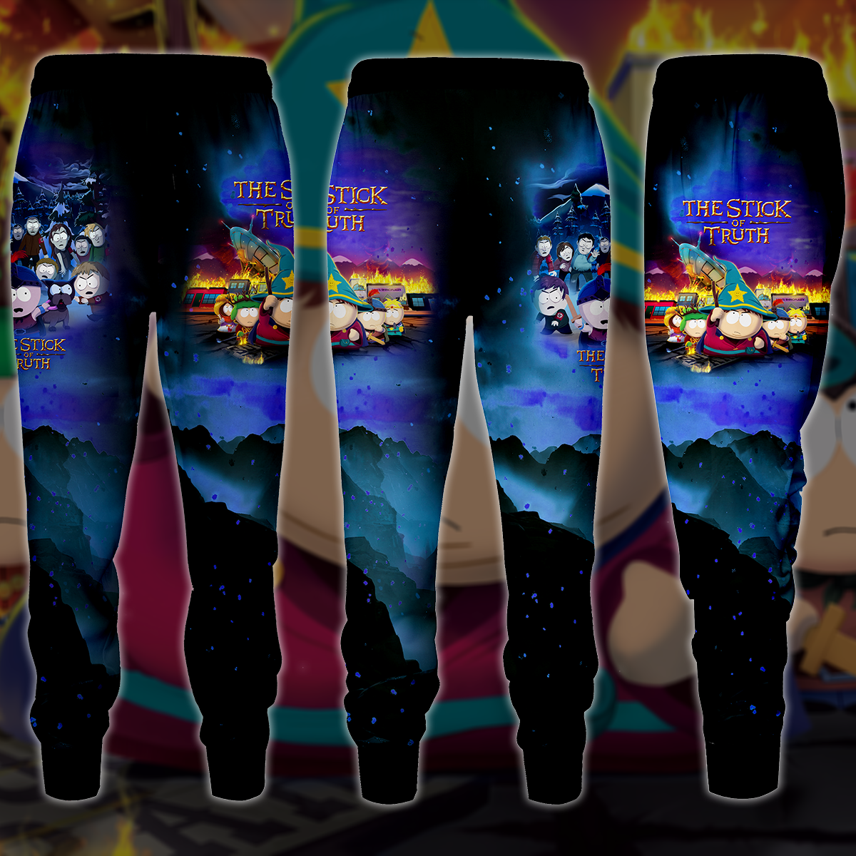 The Stick of Truth Video Game All-Over T-shirt Hoodie Tank Top Hawaiian Shirt Beach Shorts Joggers Joggers