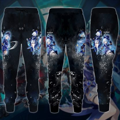 Furina Genshin Impact Video Game All Over Printed T-shirt Tank Top Zip Hoodie Pullover Hoodie Hawaiian Shirt Beach Shorts Joggers Joggers