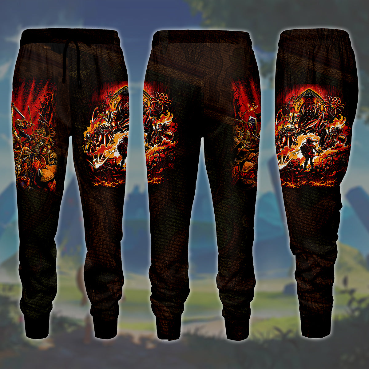 The Legend of Zelda Ocarina of Time Video Game All Over Printed T-shirt Tank Top Zip Hoodie Pullover Hoodie Hawaiian Shirt Beach Shorts Joggers
