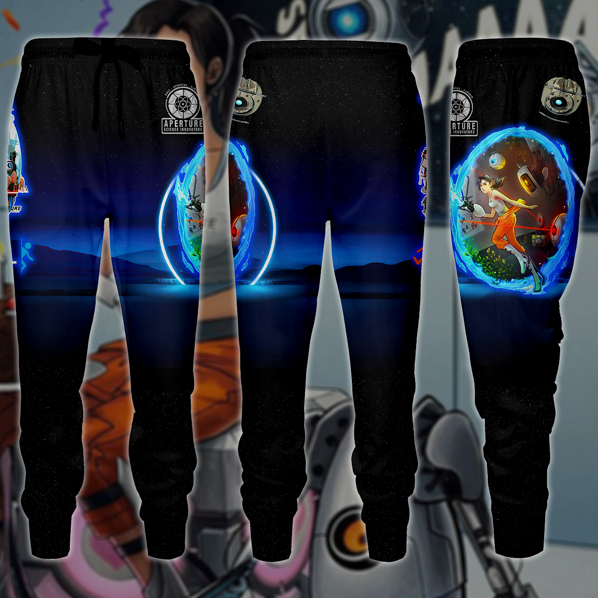 Portal Video Game 3D All Over Printed T-shirt Tank Top Zip Hoodie Pullover Hoodie Hawaiian Shirt Beach Shorts Jogger Joggers