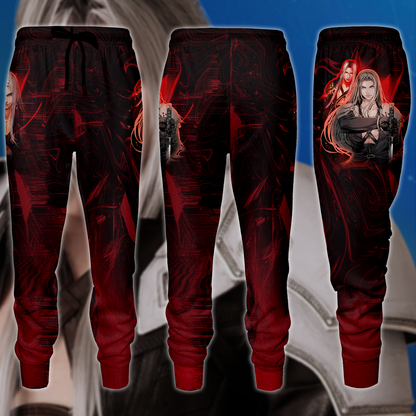 Final Fantasy VII Sephiroth Video Game 3D All Over Print T-shirt Tank Top Zip Hoodie Pullover Hoodie Hawaiian Shirt Beach Shorts Jogger Joggers