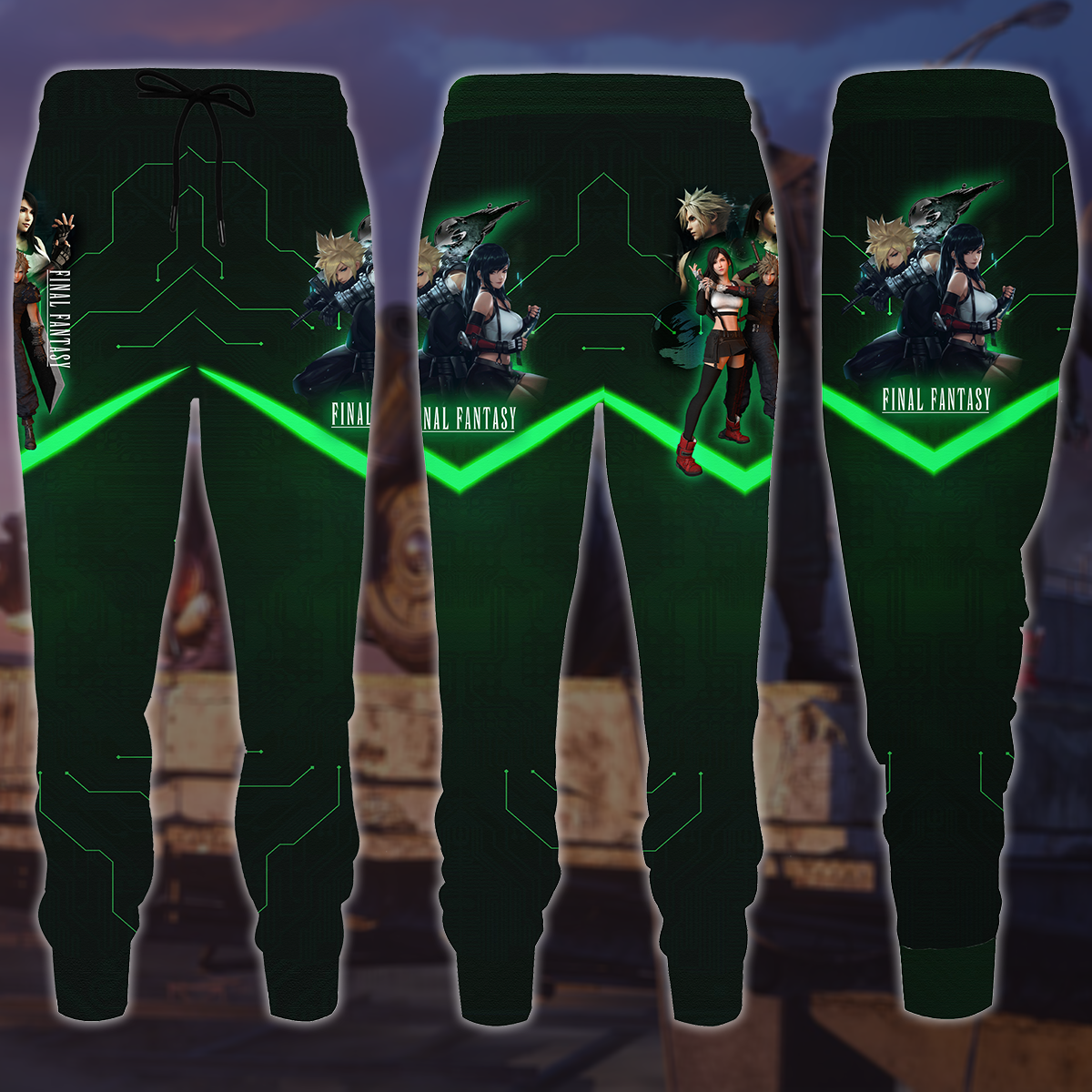 Final Fantasy VII Video Game 3D All Over Printed T-shirt Tank Top Zip Hoodie Pullover Hoodie Hawaiian Shirt Beach Shorts Joggers Joggers