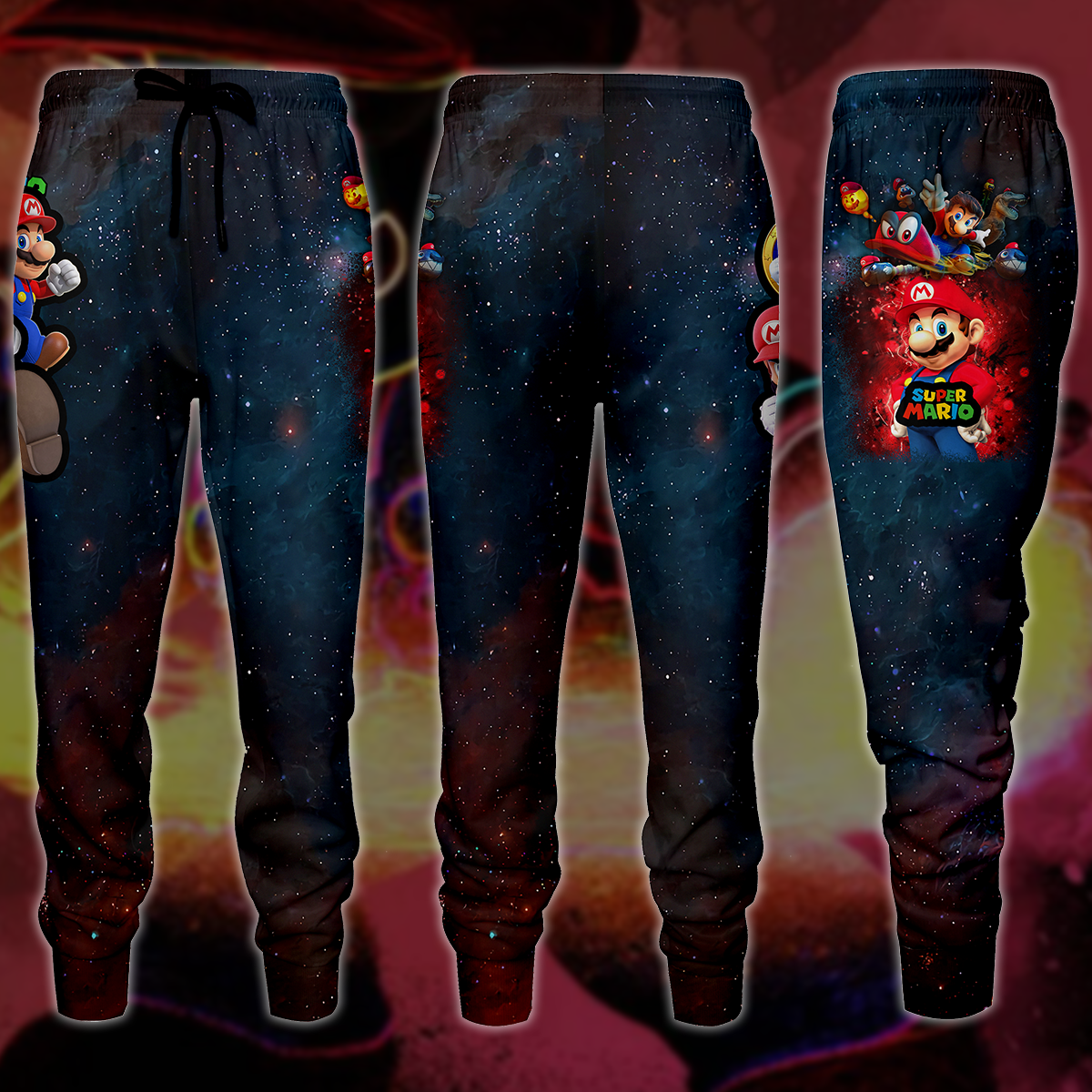 Super Mario Video Game 3D All Over Print T-shirt Tank Top Zip Hoodie Pullover Hoodie Hawaiian Shirt Beach Shorts Jogger Joggers