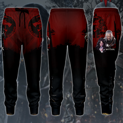 The Witcher Geralt & Yennefer Video Game 3D All Over Printed T-shirt Tank Top Zip Hoodie Pullover Hoodie Hawaiian Shirt Beach Shorts Jogger Joggers