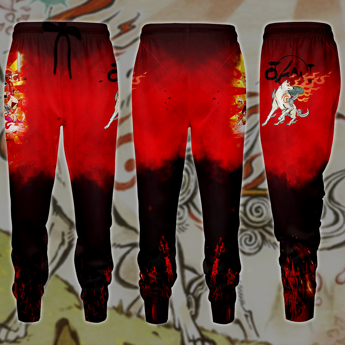 Okami Video Game 3D All Over Printed T-shirt Tank Top Zip Hoodie Pullover Hoodie Hawaiian Shirt Beach Shorts Jogger Joggers