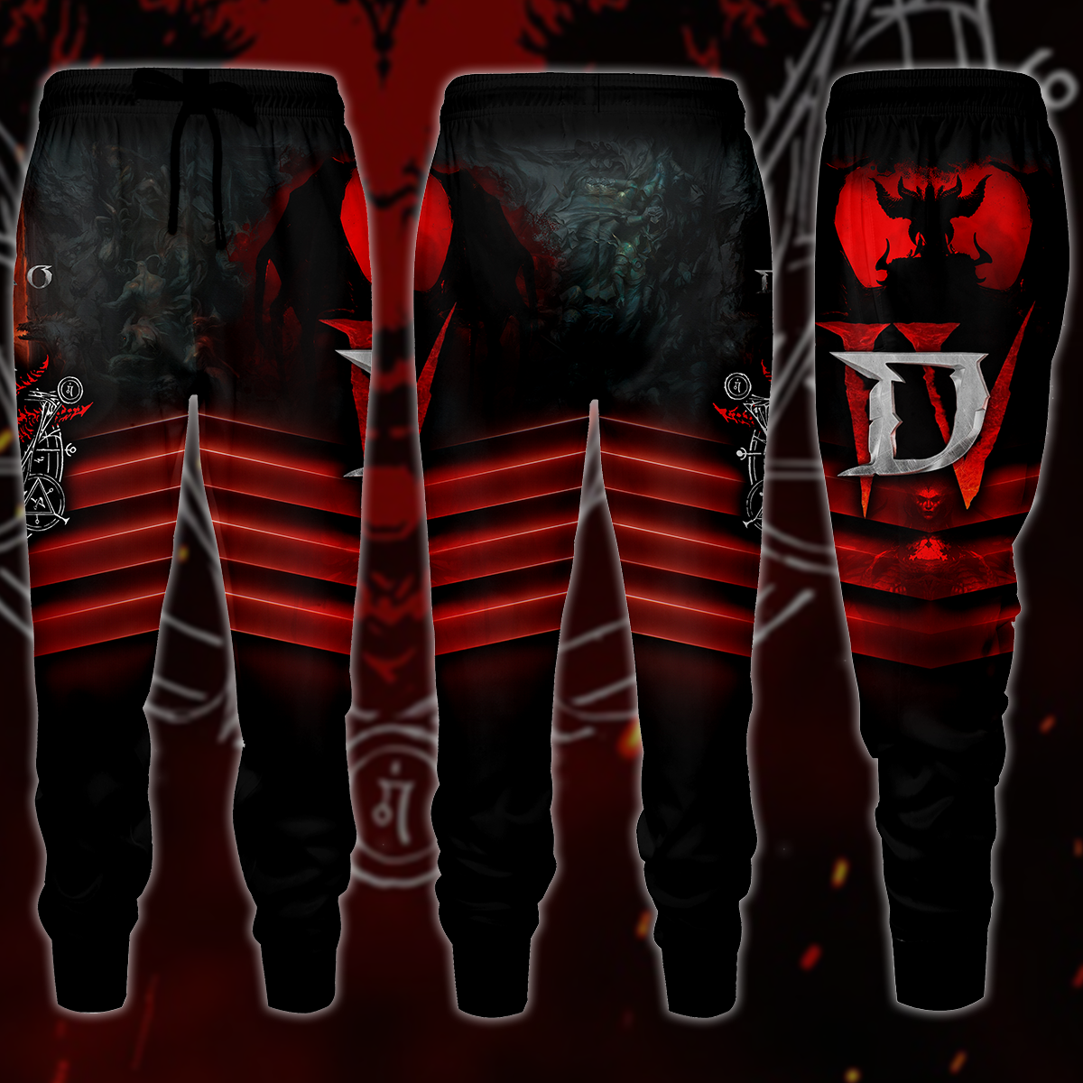 Diablo IV Video Game 3D All Over Printed T-shirt Tank Top Zip Hoodie Pullover Hoodie Hawaiian Shirt Beach Shorts Jogger Joggers