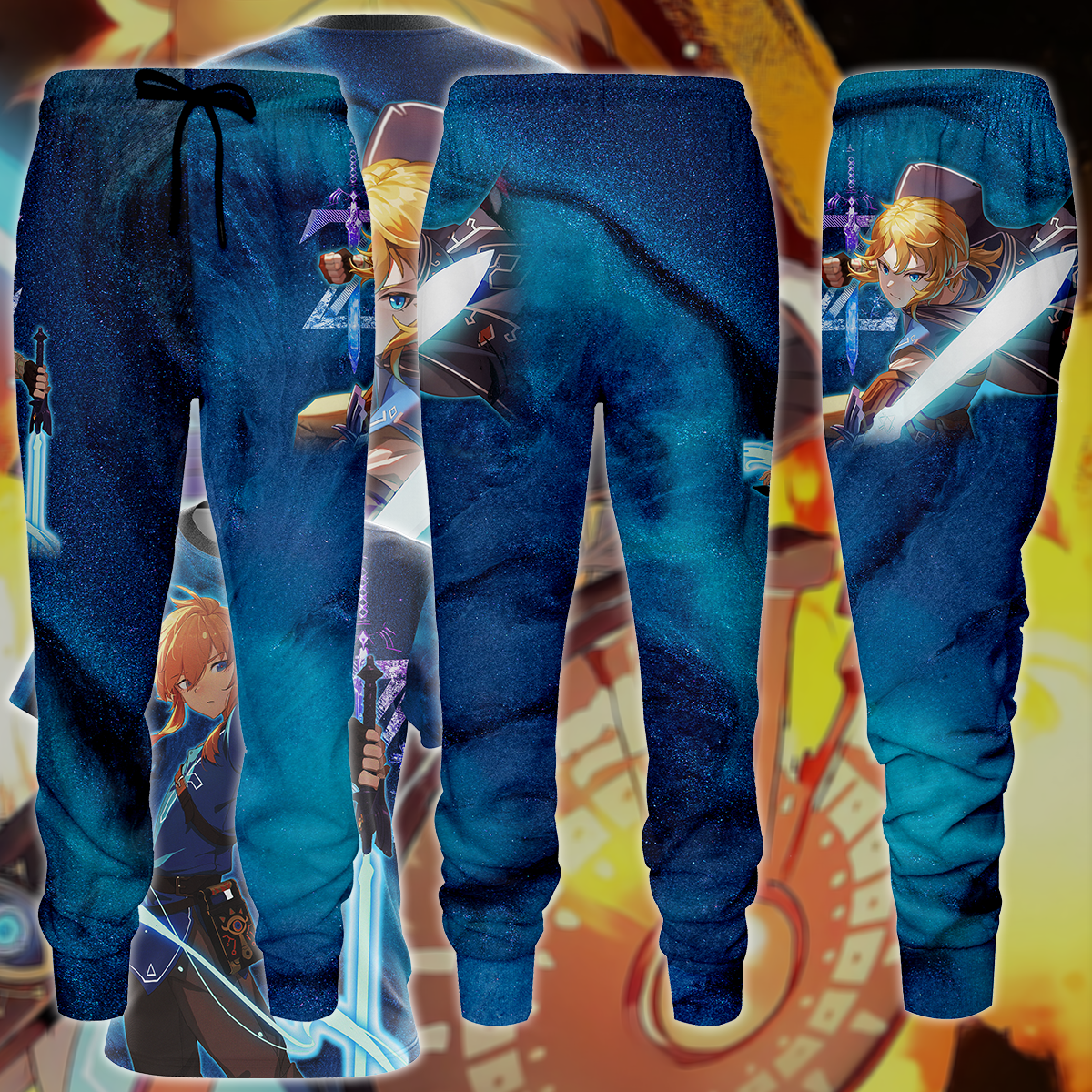 Link Legend of Zelda Video Game 3D All Over Print T-shirt Tank Top Zip Hoodie Pullover Hoodie Hawaiian Shirt Beach Shorts Jogger Joggers