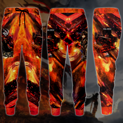 Final Fantasy XVI Video Game 3D All Over Printed T-shirt Tank Top Zip Hoodie Pullover Hoodie Hawaiian Shirt Beach Shorts Joggers Joggers
