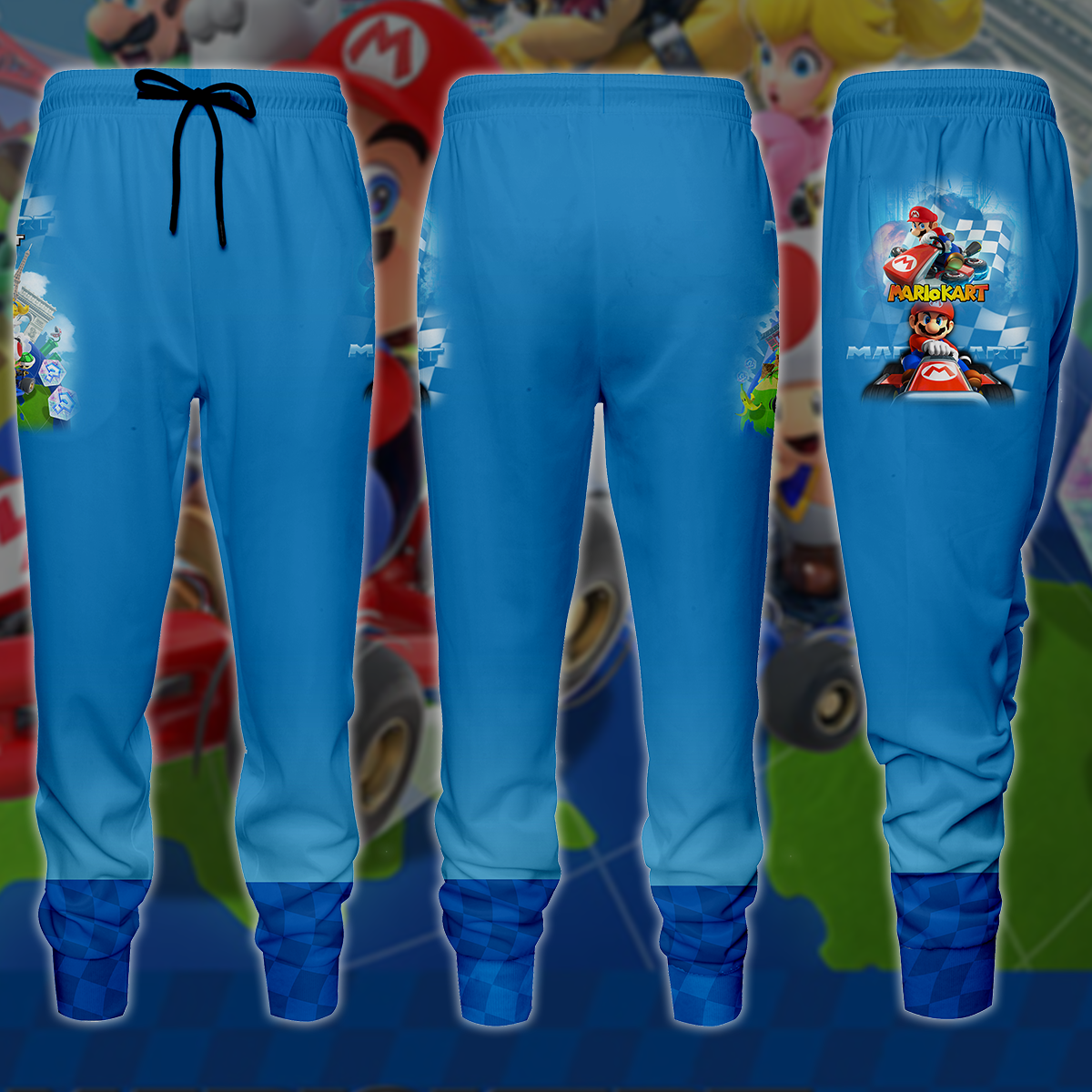 Mario Kart Video Game 3D All Over Printed T-shirt Tank Top Zip Hoodie Pullover Hoodie Hawaiian Shirt Beach Shorts Jogger Joggers