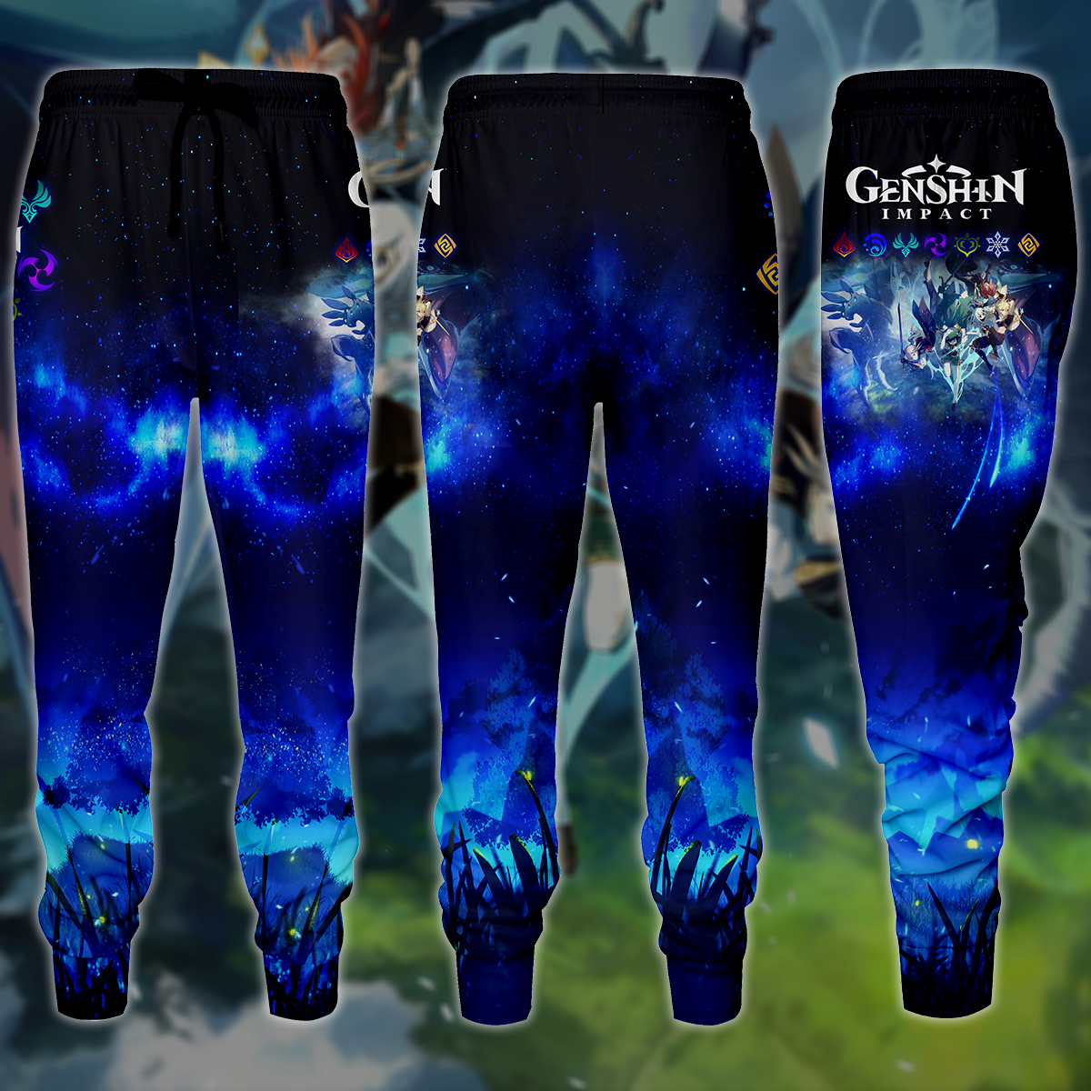 Genshin Impact Video Game 3D All Over Printed T-shirt Tank Top Zip Hoodie Pullover Hoodie Hawaiian Shirt Beach Shorts Jogger Joggers