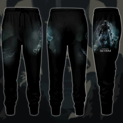 The Elder Scrolls V: Skyrim Video Game 3D All Over Printed T-shirt Tank Top Zip Hoodie Pullover Hoodie Hawaiian Shirt Beach Shorts Jogger Joggers