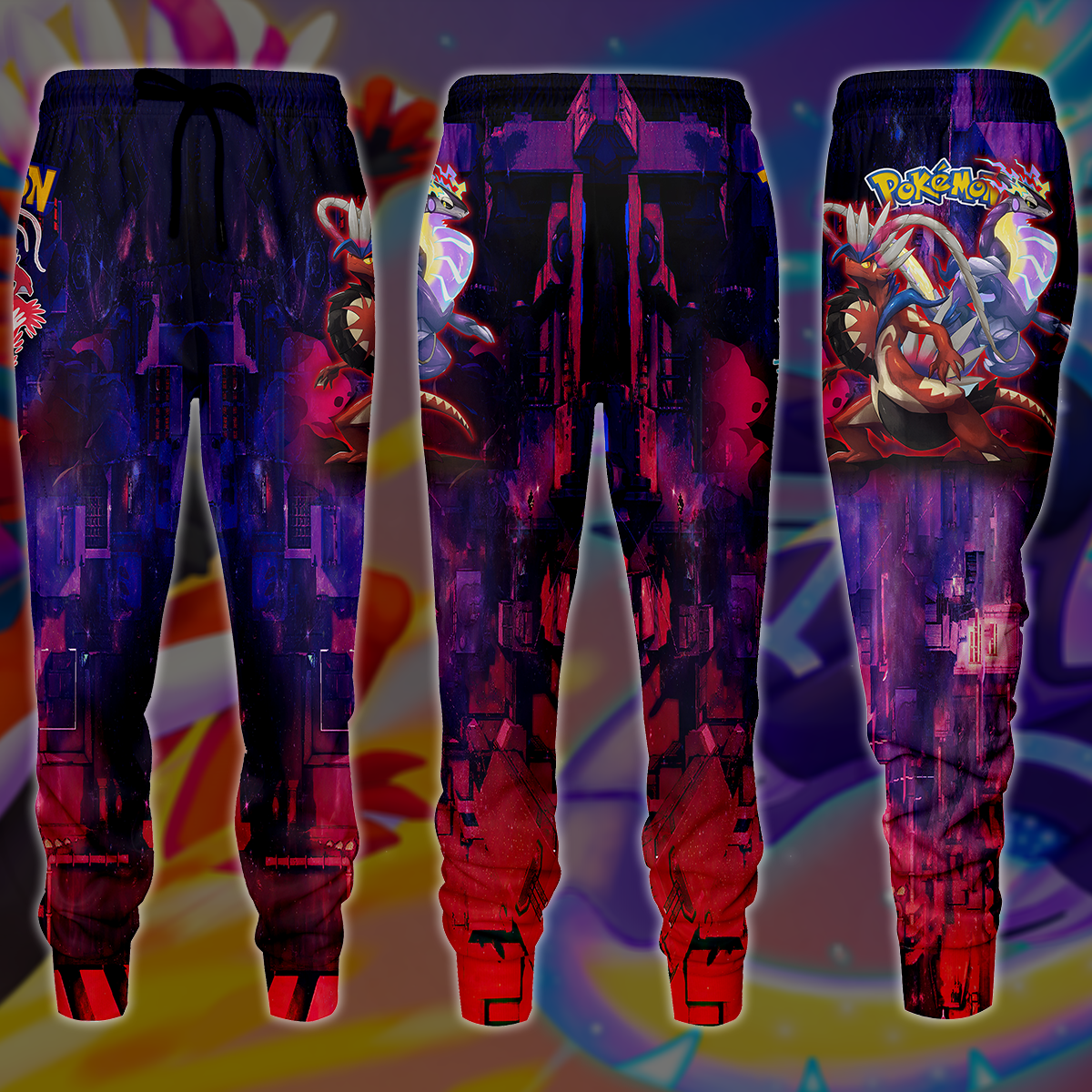 Pokemon Scarlet Violet Video Game 3D All Over Print T-shirt Tank Top Zip Hoodie Pullover Hoodie Hawaiian Shirt Beach Shorts Jogger Joggers