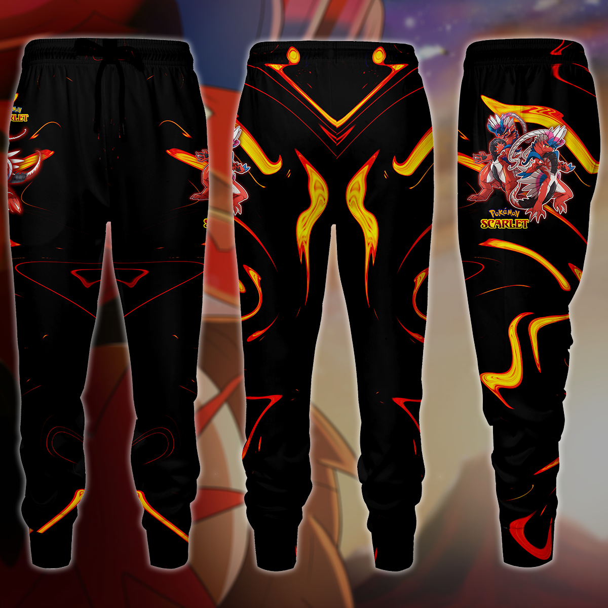 Pokemon Scarlet Video Game 3D All Over Print T-shirt Tank Top Zip Hoodie Pullover Hoodie Hawaiian Shirt Beach Shorts Jogger Joggers