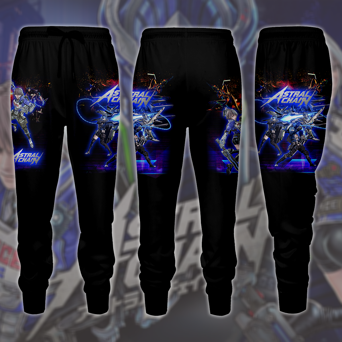Astral Chain Video Game All Over Printed T-shirt Tank Top Zip Hoodie Pullover Hoodie Hawaiian Shirt Beach Shorts Joggers Joggers