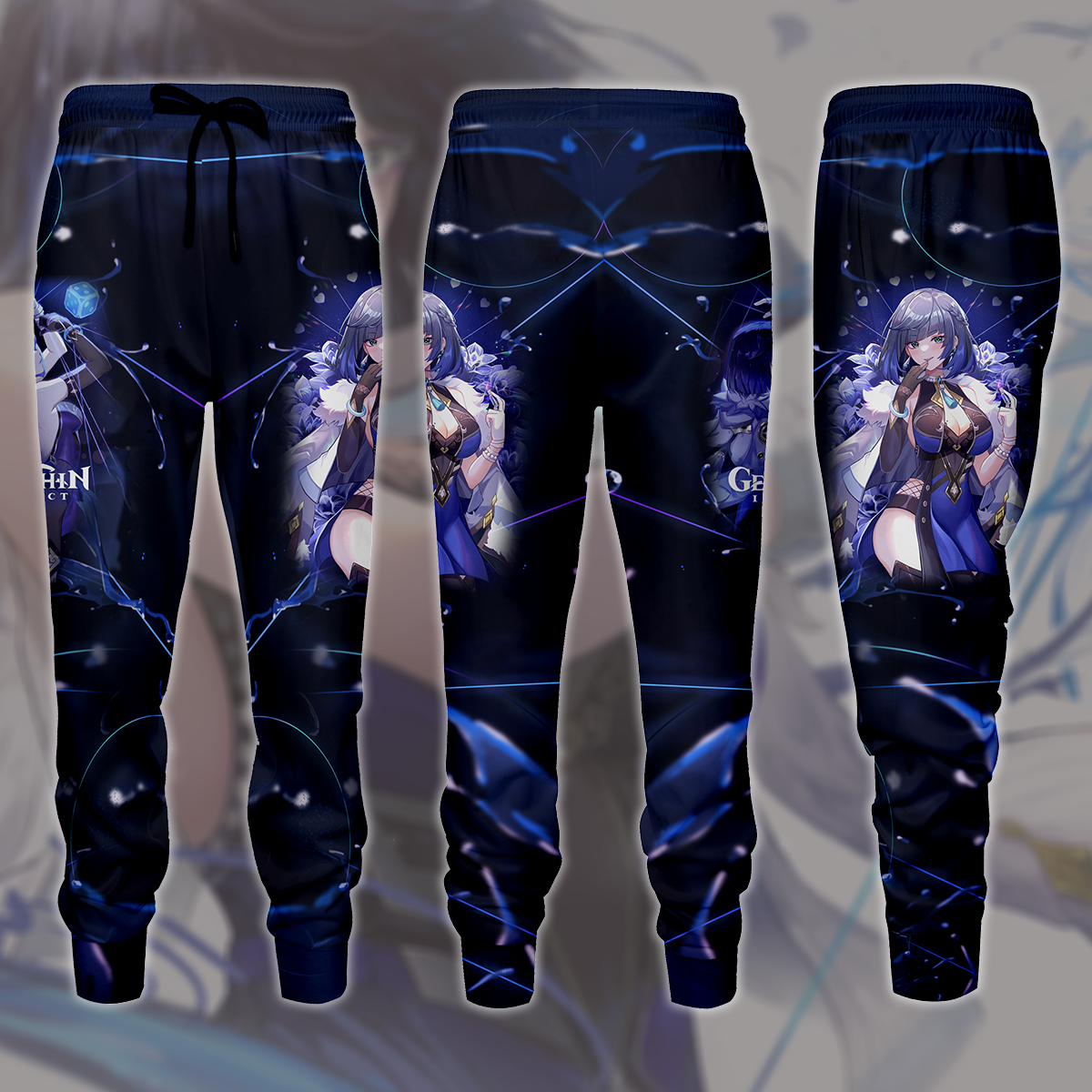 Genshin Impact Yelan Video Game All Over Printed T-shirt Tank Top Zip Hoodie Pullover Hoodie Hawaiian Shirt Beach Shorts Joggers Joggers