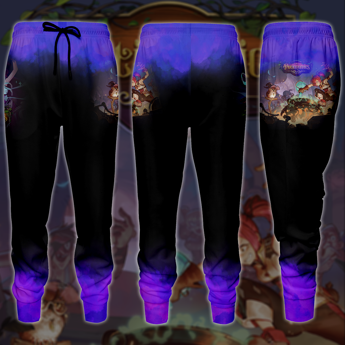 Potionomics Video Game All-Over T-shirt Hoodie Tank Top Hawaiian Shirt Beach Shorts Joggers Joggers