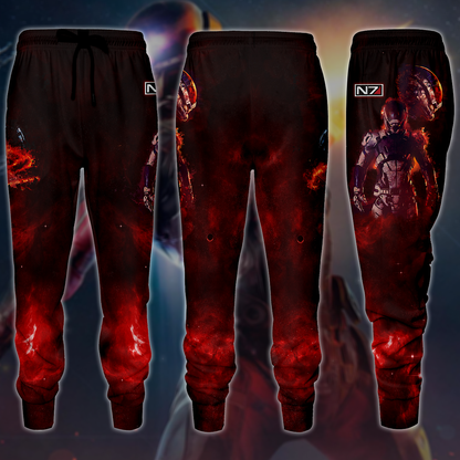 Mass Effect Video Game 3D All Over Printed T-shirt Tank Top Zip Hoodie Pullover Hoodie Hawaiian Shirt Beach Shorts Jogger Joggers
