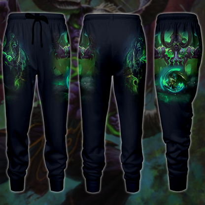 World Of Warcraft Illidan Stormrage Video Game 3D All Over Print T-shirt Tank Top Zip Hoodie Pullover Hoodie Hawaiian Shirt Beach Shorts Jogger Joggers