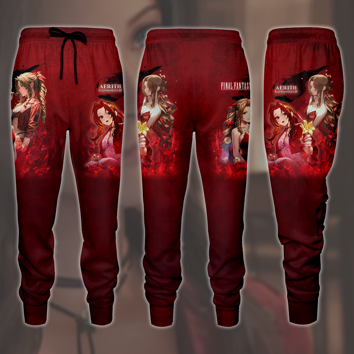 Final Fantasy VII Rebirth Aerith Gainsborough Video Game All Over Printed T-shirt Tank Top Zip Hoodie Pullover Hoodie Hawaiian Shirt Beach Shorts Joggers Joggers