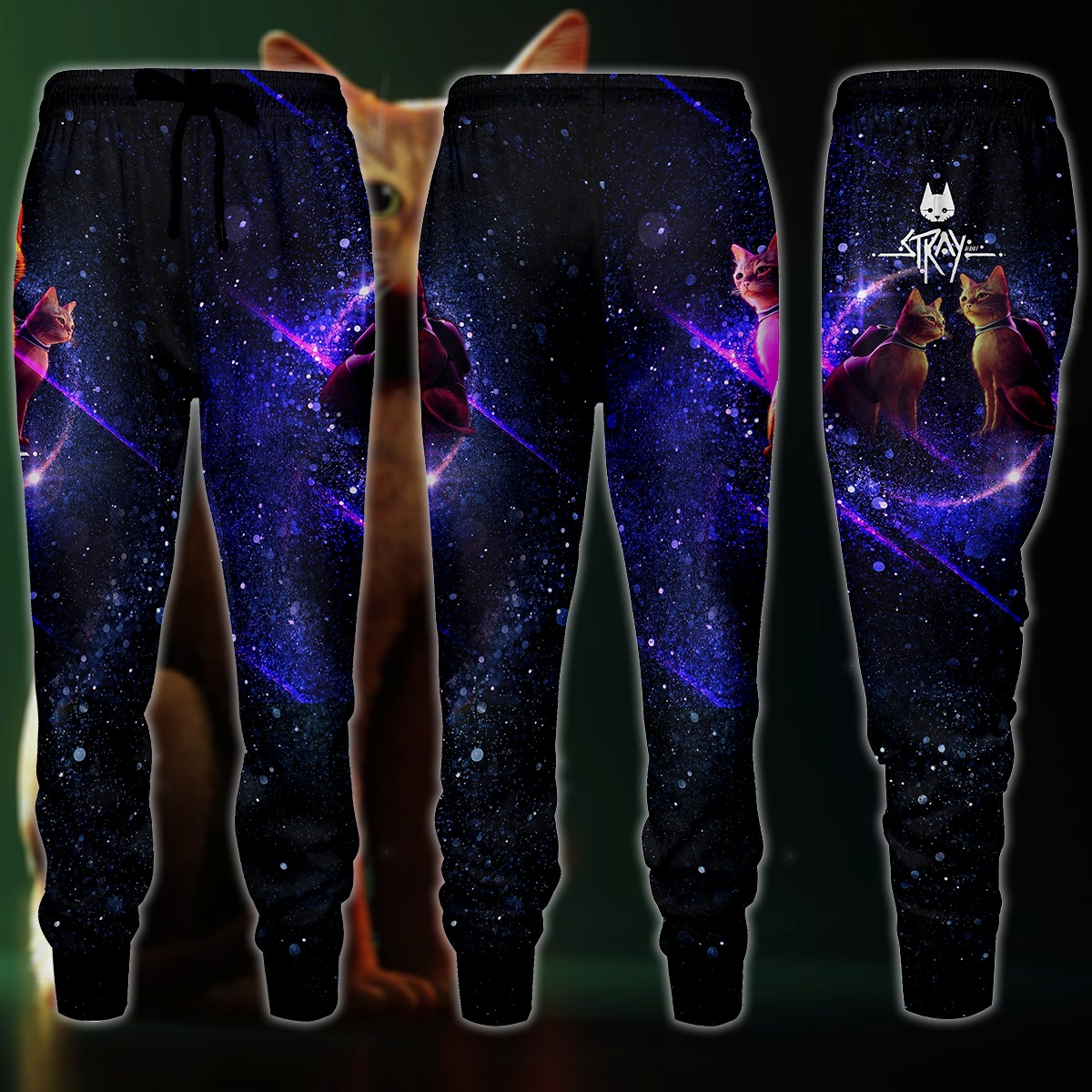 Stray Video Game 3D All Over Print T-shirt Tank Top Zip Hoodie Pullover Hoodie Hawaiian Shirt Beach Shorts Jogger Joggers