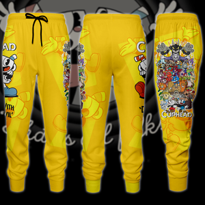 Cuphead Video Game 3D All Over Print T-shirt Tank Top Zip Hoodie Pullover Hoodie Hawaiian Shirt Beach Shorts Jogger Joggers S 