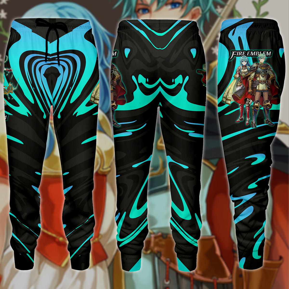 Fire Emblem Ephraim & Eirika Video Game 3D All Over Print T-shirt Tank Top Zip Hoodie Pullover Hoodie Hawaiian Shirt Beach Shorts Jogger Joggers