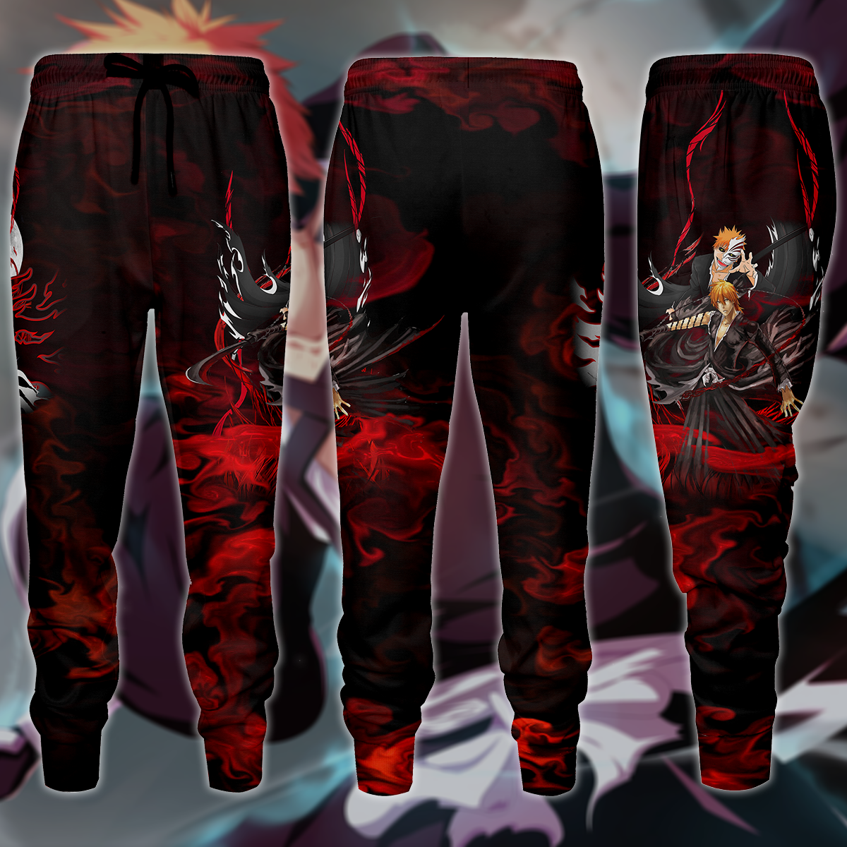 Bleach Ichigo Kurasaki Anime Manga 3D All Over Print T-shirt Tank Top Zip Hoodie Pullover Hoodie Hawaiian Shirt Beach Shorts Jogger Joggers