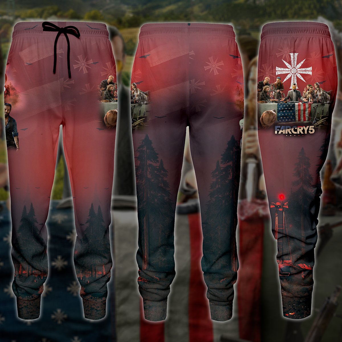 Far Cry 5 Video Game 3D All Over Printed T-shirt Tank Top Zip Hoodie Pullover Hoodie Hawaiian Shirt Beach Shorts Jogger Joggers