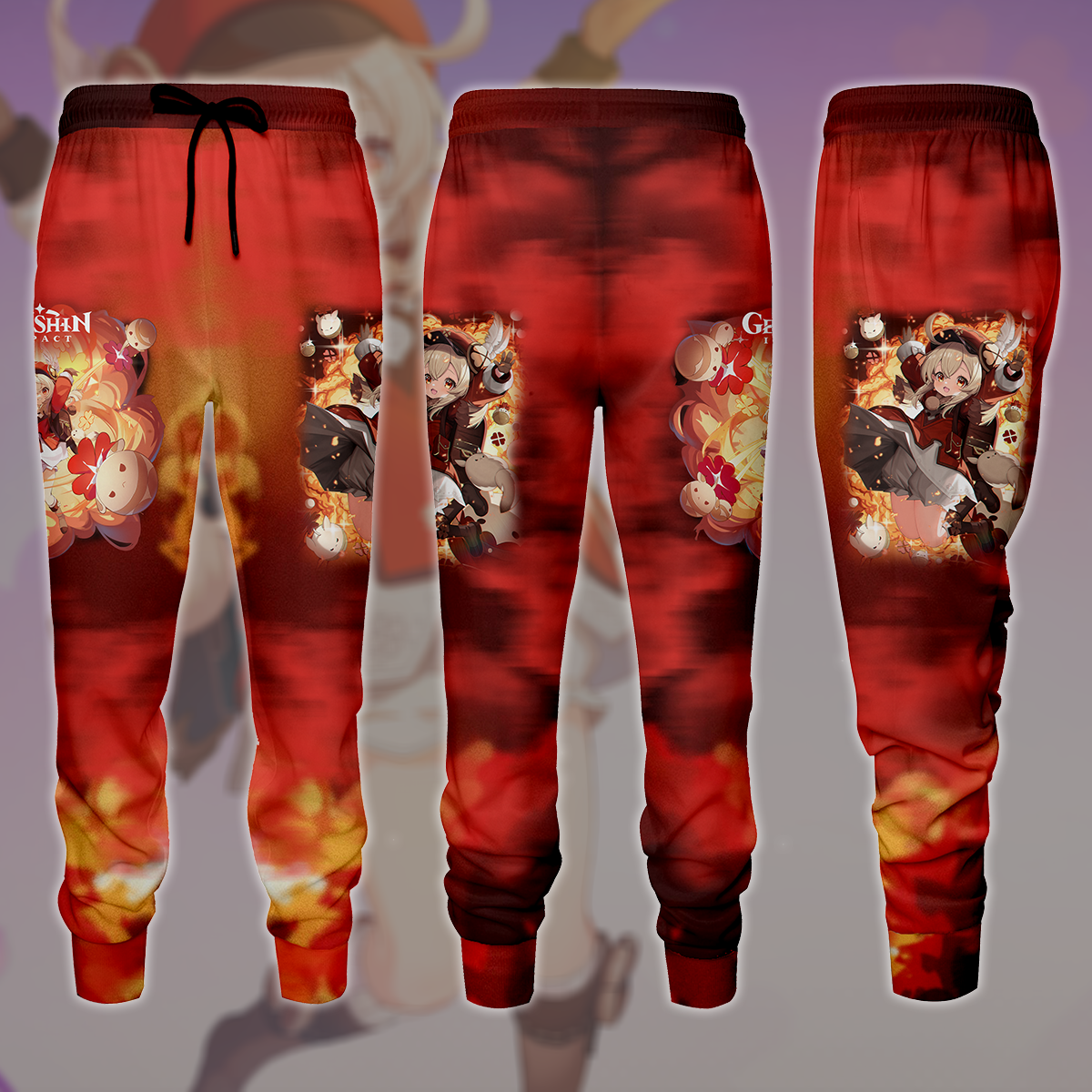 Genshin Impact Klee Video Game All Over Printed T-shirt Tank Top Zip Hoodie Pullover Hoodie Hawaiian Shirt Beach Shorts Joggers Joggers