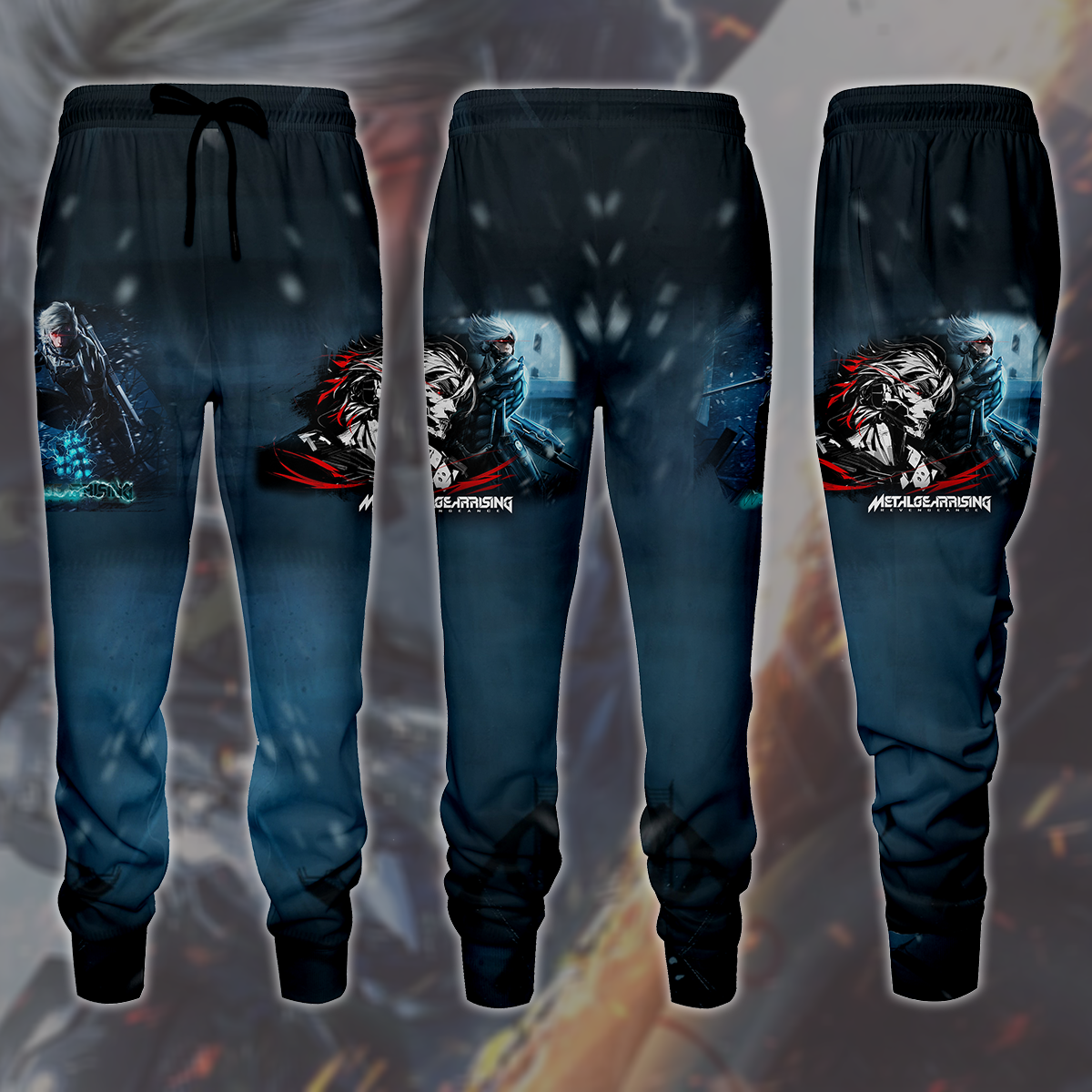 Metal Gear Rising: Revengeance Video Game All Over Printed T-shirt Tank Top Zip Hoodie Pullover Hoodie Hawaiian Shirt Beach Shorts Joggers Joggers