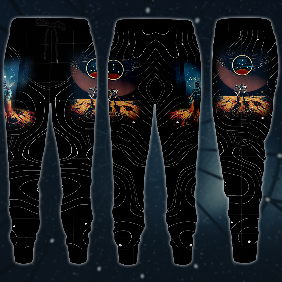 Starfield Video Game 3D All Over Printed T-shirt Tank Top Zip Hoodie Pullover Hoodie Hawaiian Shirt Beach Shorts Joggers Joggers