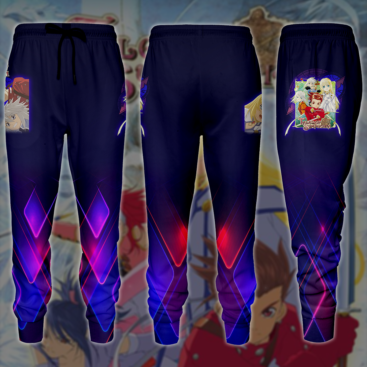 Tales of Symphonia Video Game All-Over T-shirt Hoodie Tank Top Hawaiian Shirt Beach Shorts Joggers Joggers