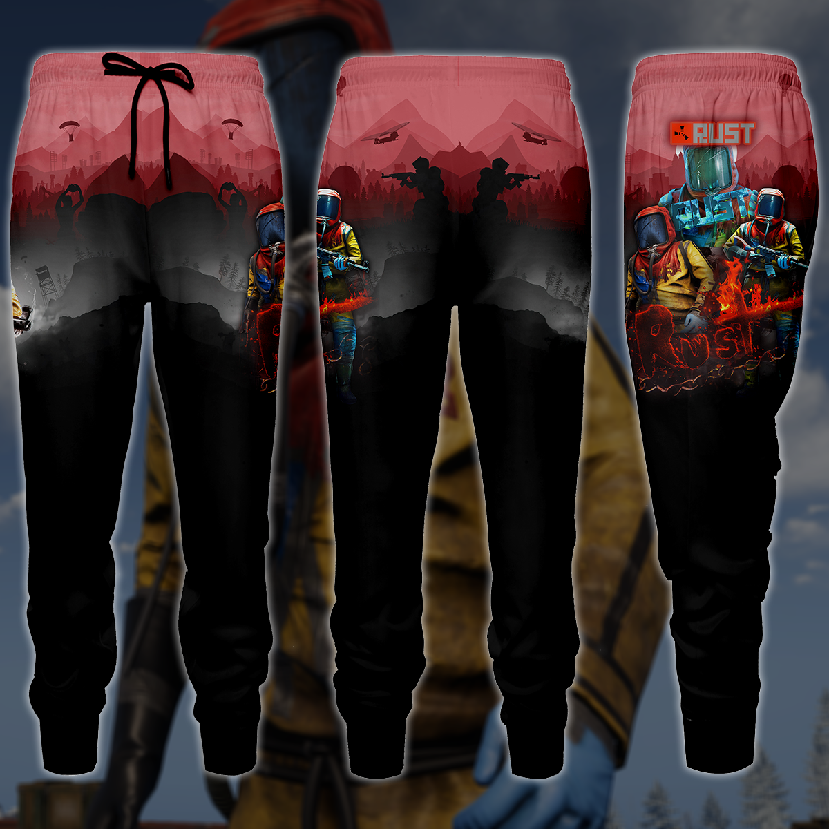 Rust Video Game 3D All Over Printed T-shirt Tank Top Zip Hoodie Pullover Hoodie Hawaiian Shirt Beach Shorts Jogger Joggers