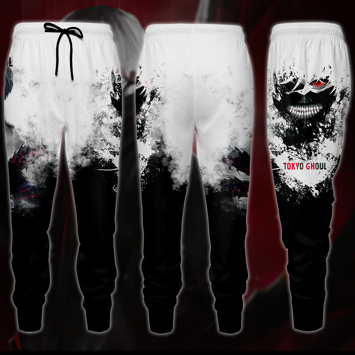 Tokyo Ghoul Anime Anime Manga 3D All Over Printed T-shirt Tank Top Zip Hoodie Pullover Hoodie Hawaiian Shirt Beach Shorts Jogger Joggers